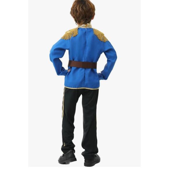 Boy’s Free Beauty Handsome Prince 3 Piece Set Costume New Size M (6-7) - Picture 2 of 7